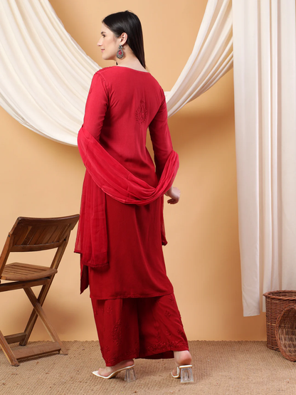 Meher Chikankari Ombre Rayon Co-ord Set