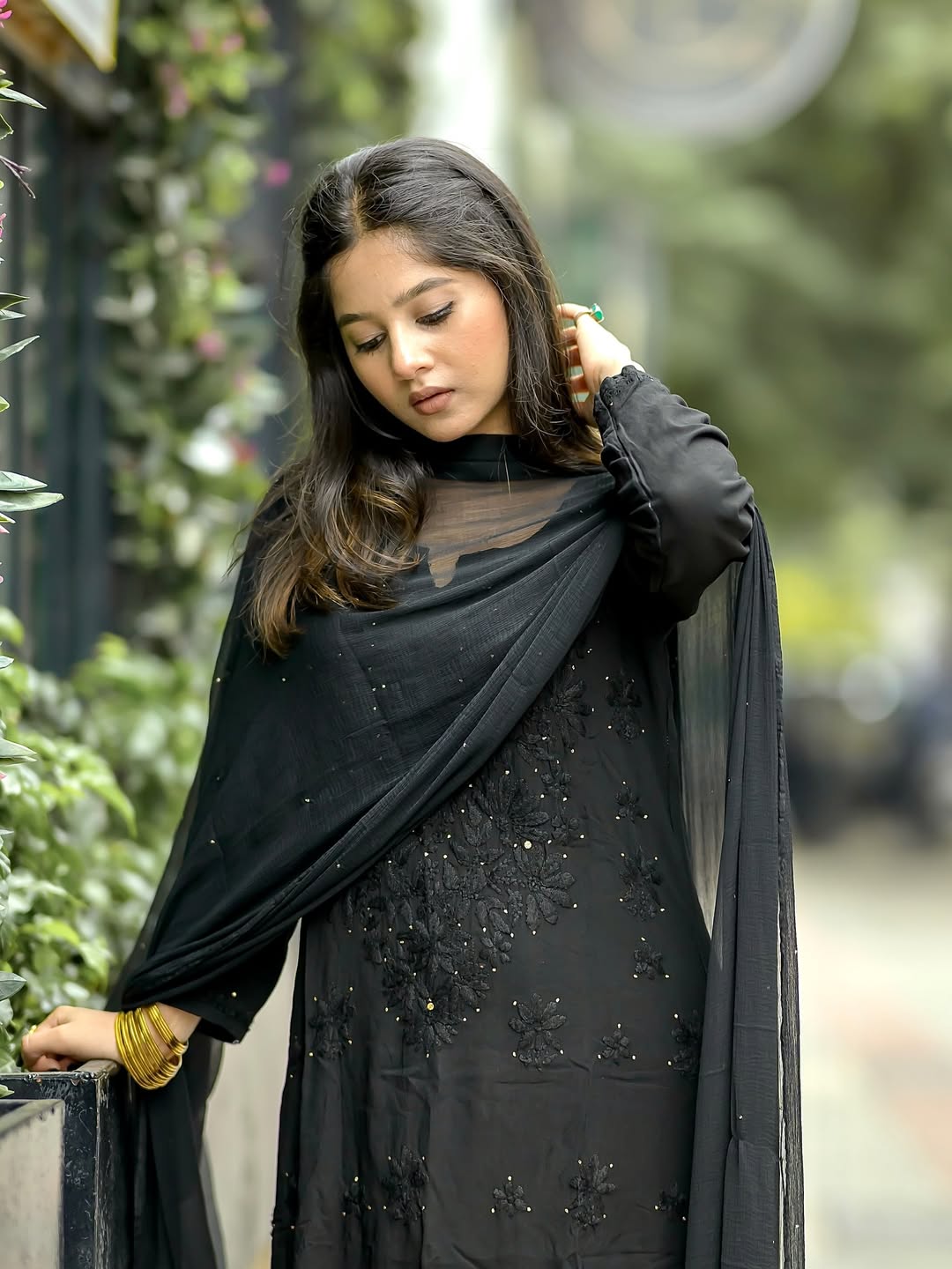 Noor Chikankari Rayon Mukaish 3pc Suit Set ✨