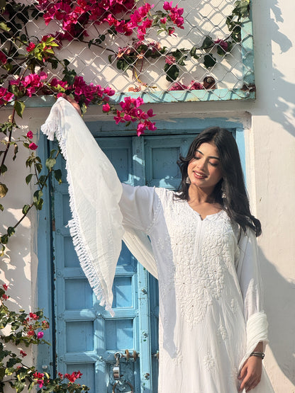 Noor Chikankari Rayon Mukaish 3pc Suit Set ✨