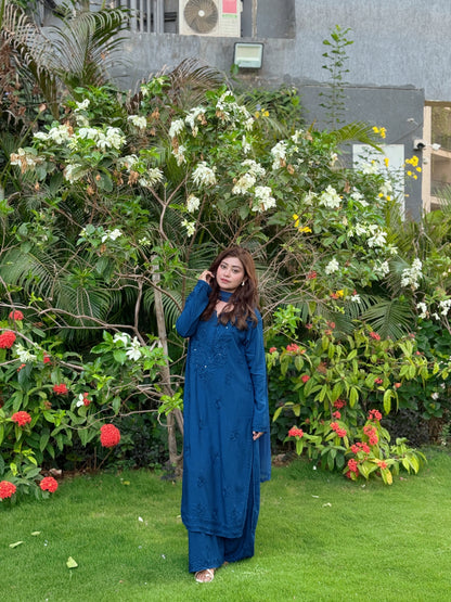 Noor Chikankari Rayon Mukaish 3pc Suit Set ✨