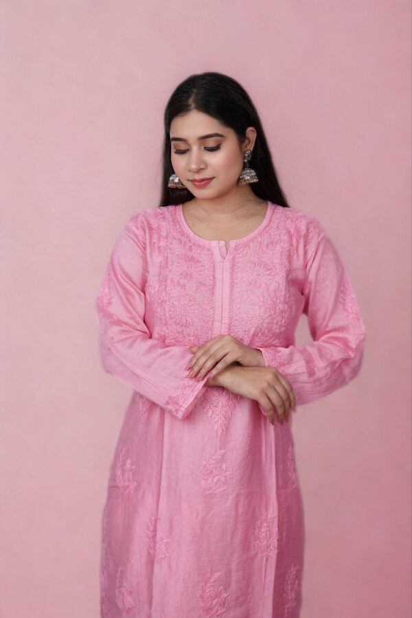 Cotton Chikankari Dhoti Set - Image 3