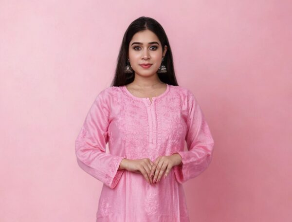 Cotton Chikankari Dhoti Set