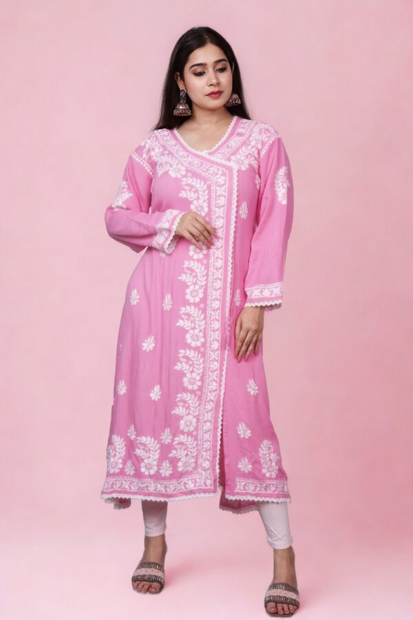Aangrakha Chikankari Kurti - Image 4