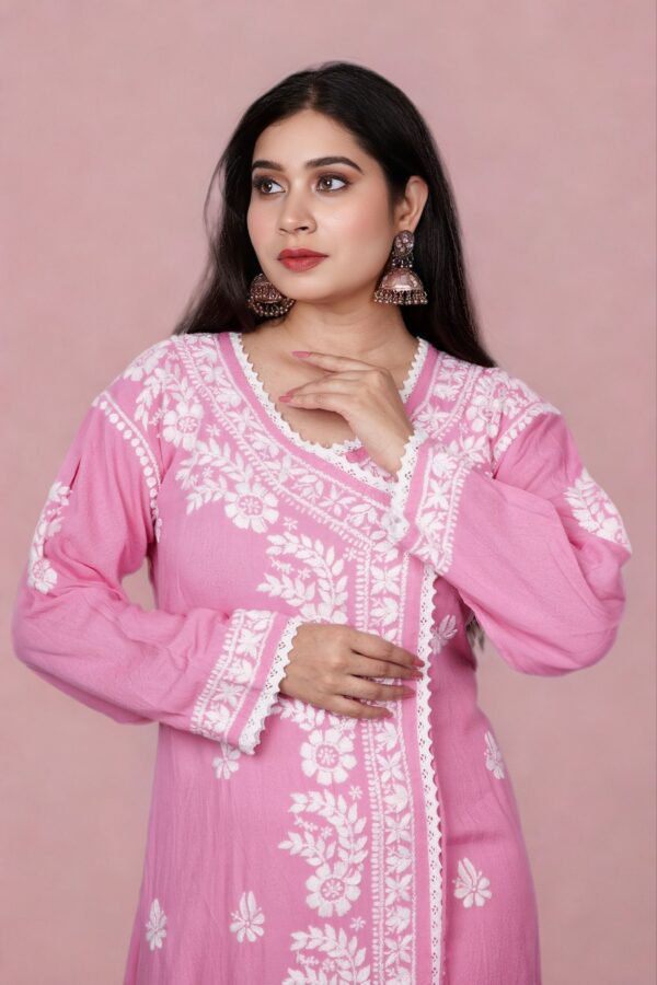 Aangrakha Chikankari Kurti - Image 3