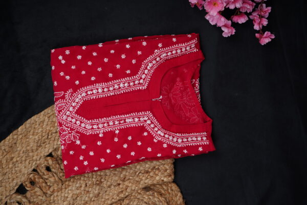 Panel Keel Red Kurti - Image 4