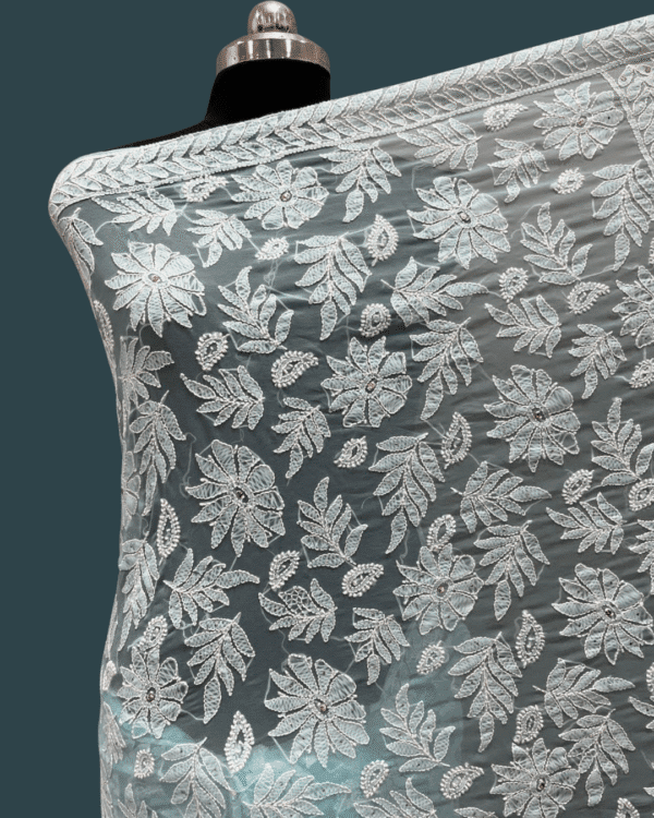 Georgette Alower Jaal Saree - Image 3