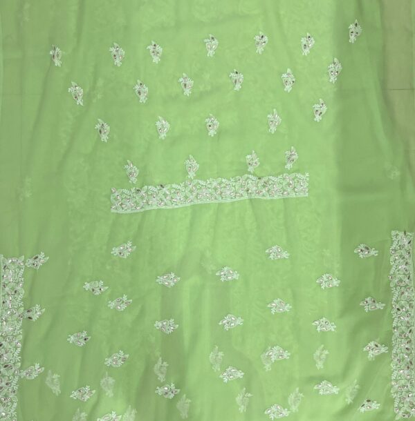 Full Three piece Suit Georgette (Kurti+Dupatta+Bottom) - Image 5