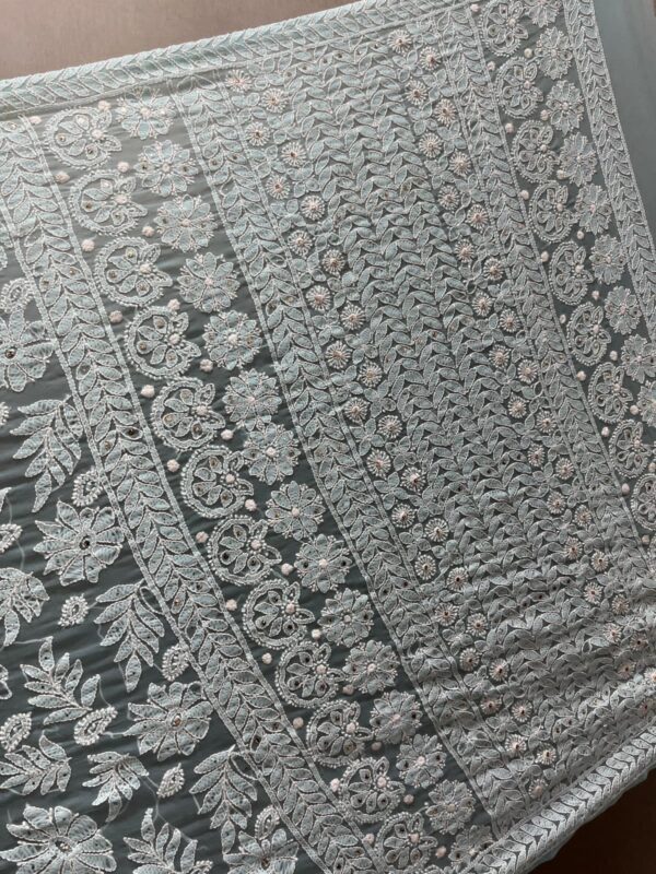 Georgette Alower Jaal Saree - Image 5