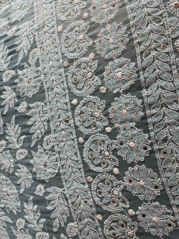 Georgette Alower Jaal Saree - Image 4