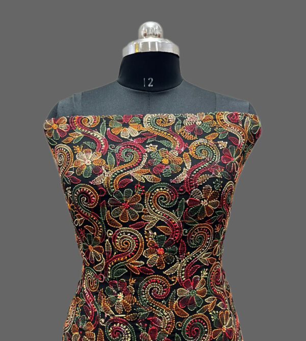 Full Three piece Suit Material (Kurti+Dupatta+Bottom) - Image 2
