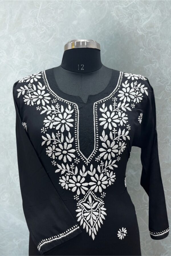 Black Embroidery Kurti
