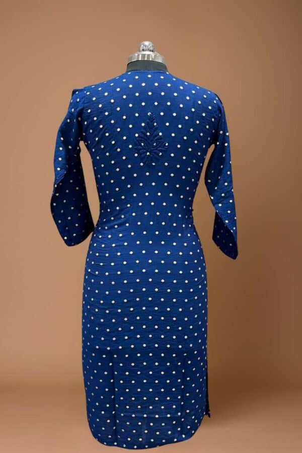 Blue Chikankari Kurti