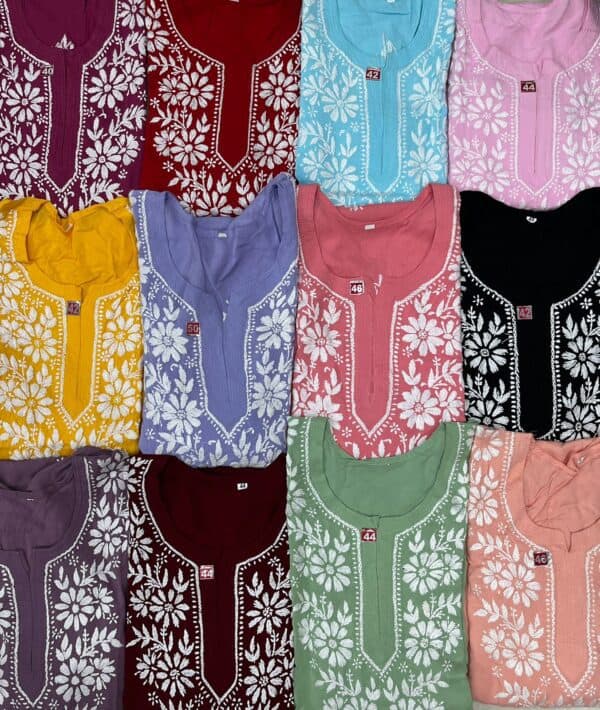Chikankari Kurtis Collection